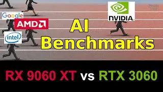Тесты ИИ: RX 9060 XT и RTX 3060 с использованием LLM, обнаружения объектов YOLO и стабильной дифф...