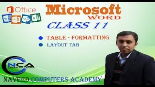 Microsoft word Table Formatting (Layout Tab)