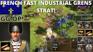The Ultimate Fast Industrial (FI) French Grenadiers Strategy! | France Gameplay | AOE3