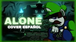 Cover español _ALONE MARIO MADNES V2- LUIGI VS BOYFRIEND |||. cat r Game version💚🍵