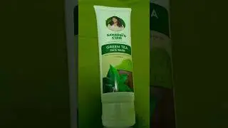 Soumi's can green tea face wash for acne pimple skin🌿#skincare #facewash #shortvideo #ytshorts