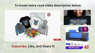 OYfame A3 DTF Printer & Oven: Your Ultimate T-Shirt Printing Solution