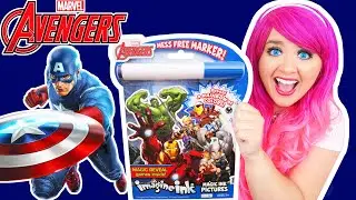 Coloring Avengers Marvel Magic Ink Coloring Book | Imagine Ink Marker