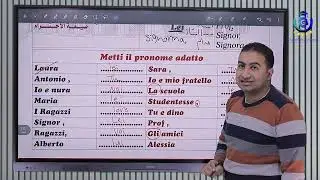 المراجعة الثانية اللغة الإيطالية  للصف الأول الثانوي