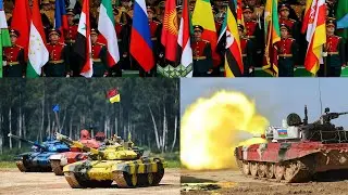 International Army Games 2021 Tank Biathlon Final: Russia, China, Kazakhstan, and Azerbaijan
