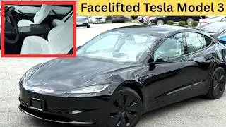 2024 Tesla Model 3 // Facelifted // Black on White - real life walkaround!