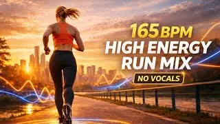165 BPM RUNNING MUSIC ⚡ High Energy Workout Mix | 1 Hour (No Vocals)
