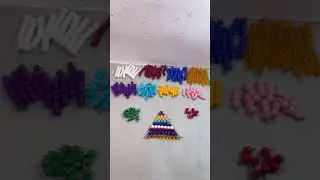 Montessori Math's Color  Beads Stairs Multicolor