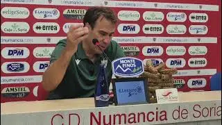 Segunda RFEF G1 4J  Rueda de prensa tras el CD Numancia 1 - G. Segoviana CF 0.  Iñaki Bea. 28/9/2025