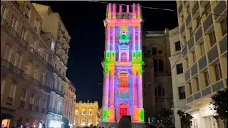 Параллельная реальность в Малагском Соборе. Яркое световое шоу #українцівіспанії #українцівмалазі