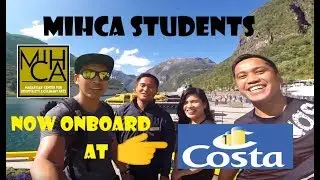 MIHCA GRADUATES NOW ONBOARD AT COSTA FAVOLOSA! Buhay Sa Cruise Ship
