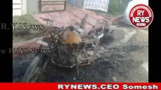 MEDCHAL DIST JAVAHR NAGAR PS LIMIT TOW BIKES BURN UNKNOWN PERSON POLICE INVESTIGATION