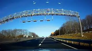 Leaving North Providence and drive along Route 146 North and I-295 North in Rhode Island