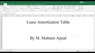 Lease Amortization Table (Basic)