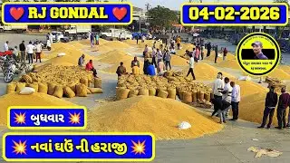 નવા ઘઉં ના ભાવ | 04-02-2026 | ગોંડલ નવા ઘઉંના ભાવ | Wheat Market Price | RJ Gondal Marketing Yard 