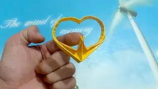 Balancing Heart Birt Origami | Gấp Trái Tim Cân Bằng Trọng Lực