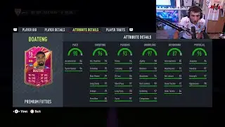 Danny Aarons reacts to 96 FUTTIES Boateng SBC