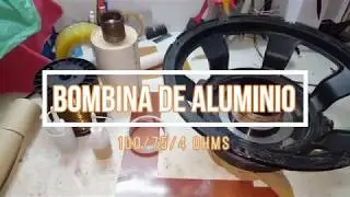 fabricando uma bobina de alto-falante em aluminio