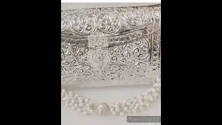 Stylish Brass material Silver Clutch ||#beautyshorts