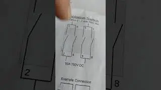 PV isolator switch wiring configuration