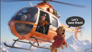 Funny Animal Skiing Gone Wrong &ndash; Glacier Rescue Mission | Animated Hindi Moral Story