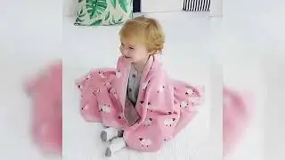 Super Soft Knitted Baby Swaddle Stroller Blanket