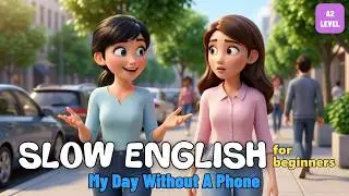 My Day Without A Phone | Easy English Listening Lessons | A1&ndash;A2 level #easyenglish #dailyenglish
