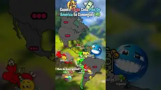 Cu&aacute;nto Tarda Cada Pa&iacute;s De Am&eacute;rica En Conseguir 1M$ 💸🌍 #shorts #geography #countryballs