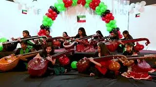 Kuwait National Anthem in VEENA by the students of Tamburu music ❤️🤍💚#kuwaitnationalday #kuwait .