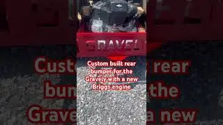 Gravely Engine swap and custom rear bumper #zeroturnmower #gravely #fabrication #metalworking #weld