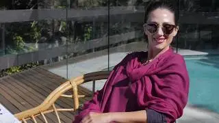 Everyday Cashmere Supersoft Cashmere Scarf in dark pink