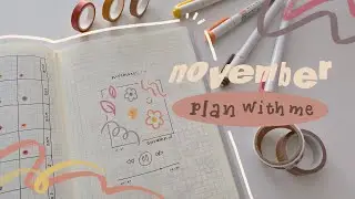 plan with me 🍁 | november 2021 bullet journal setup