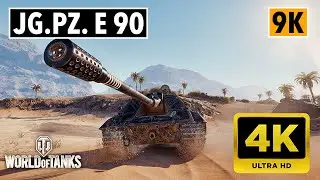 9.1K Damage Sniper TD! Jg.Pz. E 90 farms 3.2K from 300m+ on Sand River (4K) | World of Tanks