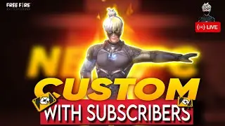 custom gameplay with SUBSCRIBERS free fire max- Ashwak Bhai Gaming Number 2 Live Stream