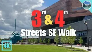 Calgary Walk 🇨🇦 3rd & 4th Streets SE Walk for Beginners