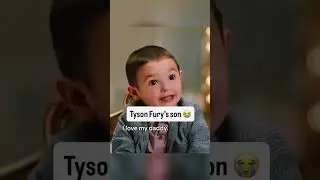 Tyson Fury's son shaves his head to be like his dad! 🤣