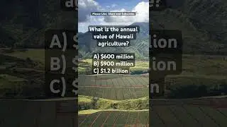 Guess the annual value of #hawaii #agriculture. #shorts #farming @hawaiidepartmentofagricult2025
