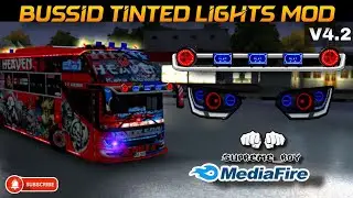 BUSSID TINTED LIGHTS MOD v4. 2/BLUE RED TINTED LIGHTS/KENYAN GAMEPLAY 🇰🇪 🔥 /check description 👇
