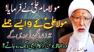 Mola Ali a.s k 9 Aise Jumle jo Sun k Kafie bhi hairan !! | life changing | Maulana Shifa Najafi 