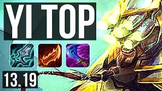 MASTER YI vs RENEKTON (TOP) | 6 solo kills, 600+ games, 900K mastery, 14/5/12 | KR Master | 13.19
