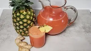 Pineapple, Watermelon and Ginger Juice