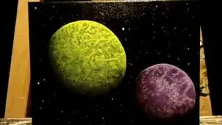 Glow In The Dark Painting (Glow Planets 4) KJB ARTS