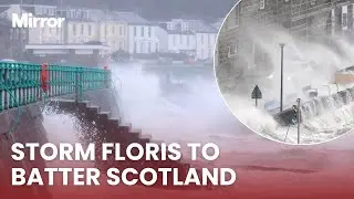 Scotland faces 90mph winds as Storm Floris upgraded to amber