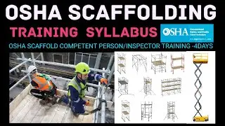 OSHA SCAFFOLDING TRAINING||SYLLABUS||SCAFFOLDING INSPECTOR TRAINING||29 CFR 1926 SUB PART-L