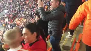 Blackpool v Southend 10mins after full time fans still singing there hearts out.