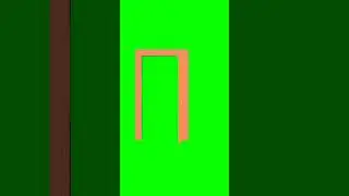 Open and close door Green screen copyright free video