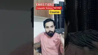 EMRS TIER 2 course|| computer science TGT PGT course #emrs