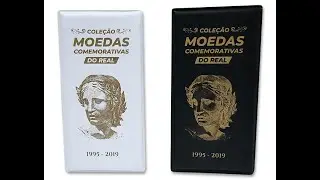 Estojo para as 24 Moedas Comemorativas do Real 1995-2019