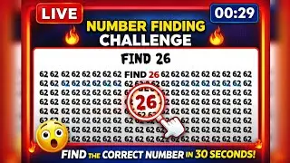 🔴LIVE Puzzle Challenge | Find theOdd One Out🤯 Number puzzle 🧠⚡