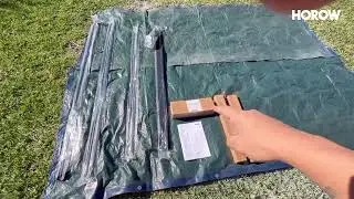 Полубескаркасная раздвижная душевая дверь HOROW K2-MB | Распаковка и комплектация